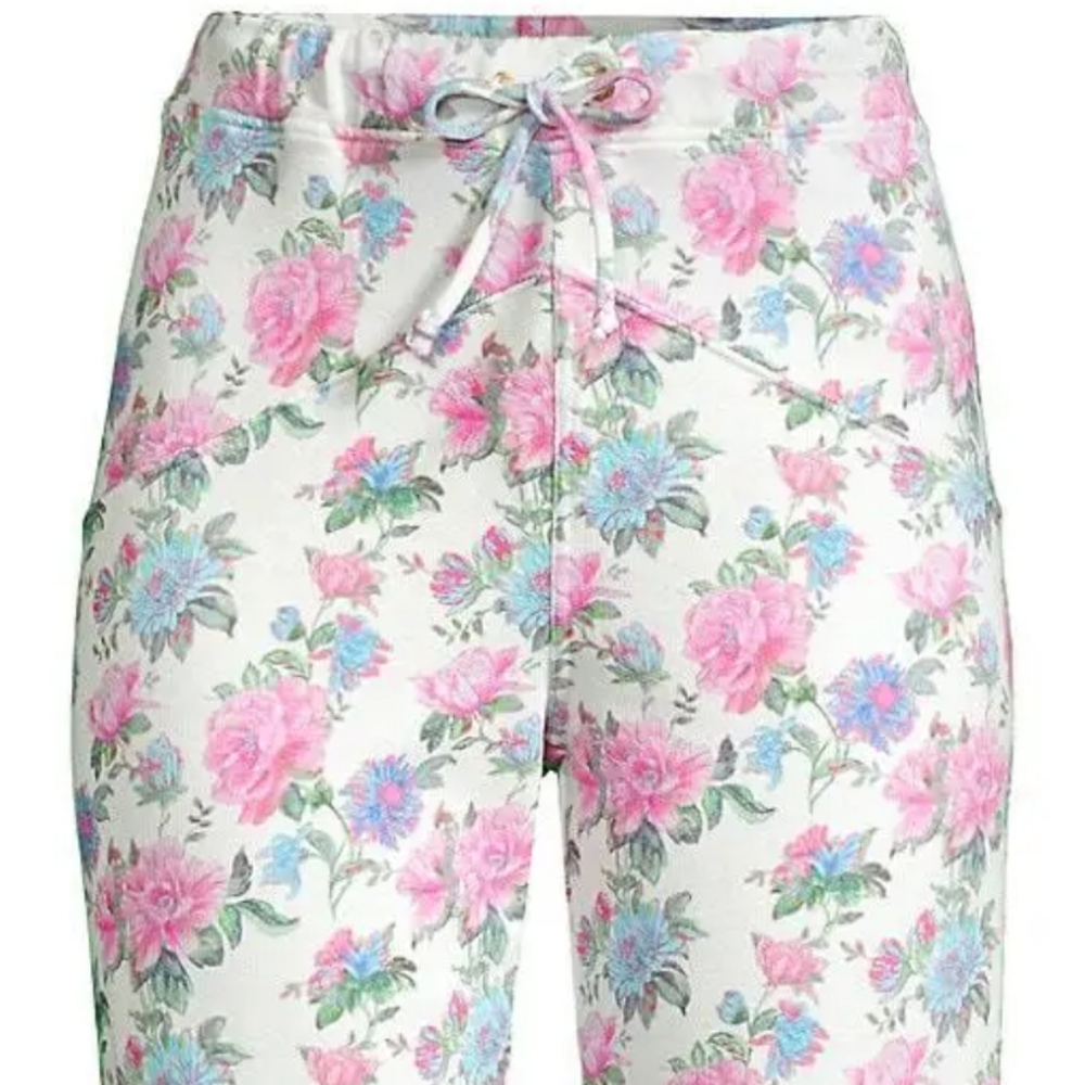 Love Shack Fancy Etty Floral Joggers - Sea Orchid - Picture 13 of 16